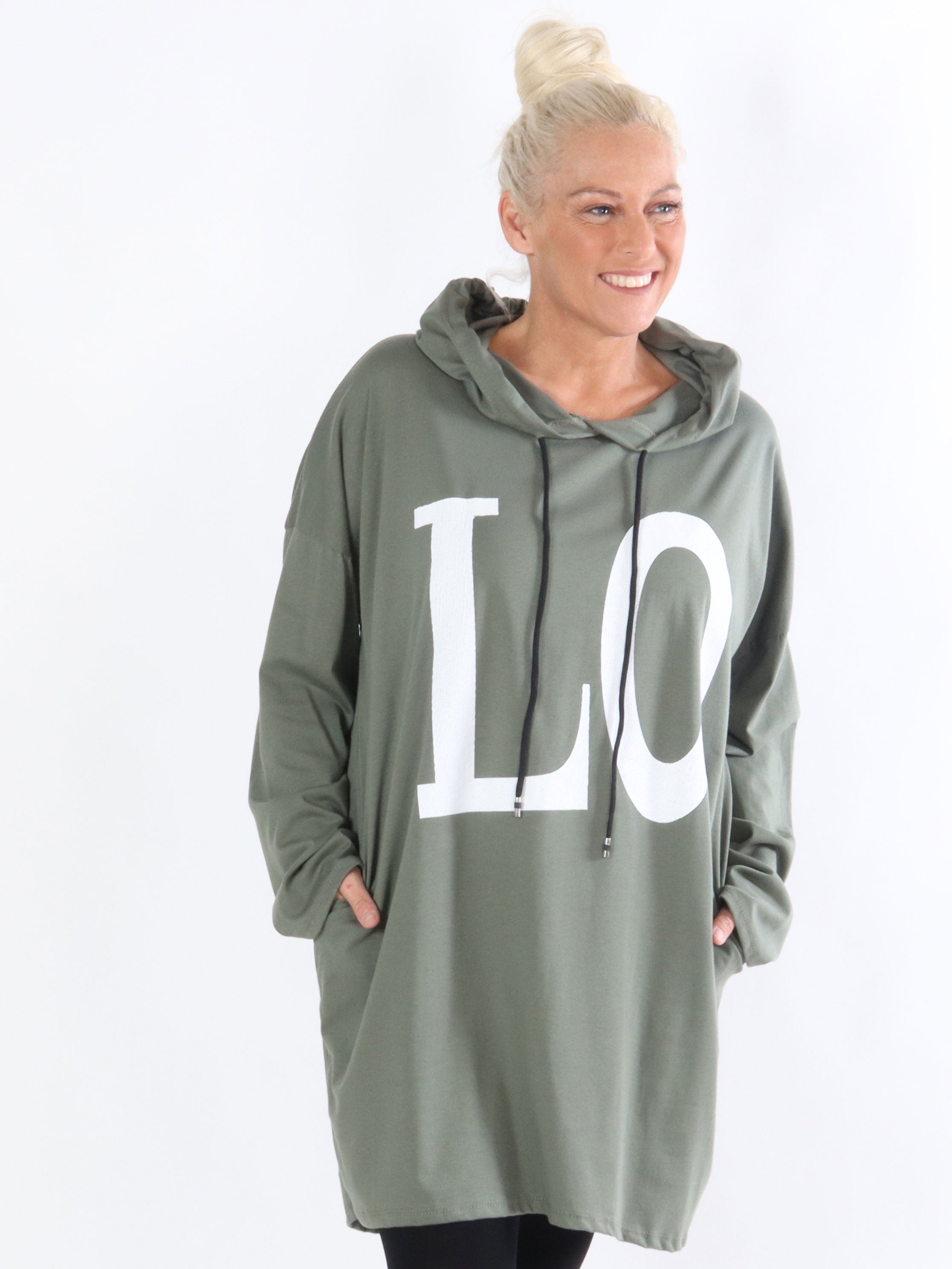 Sisse - Jerseykjole med hætte